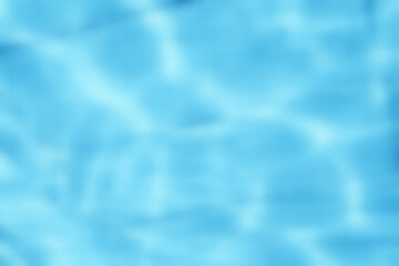 Blurred Wave of Water in the Swimming Pool Background.