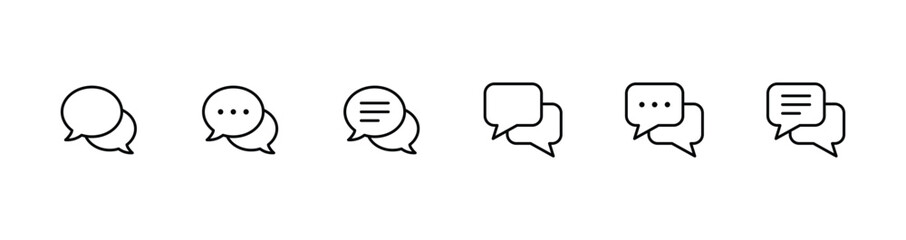 bubble speech vector icon. chat symbol icon	