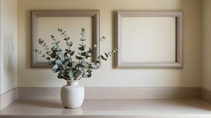 Frames mockup. Interior mockup with house background. Modern interior design. Best room decorating ideas