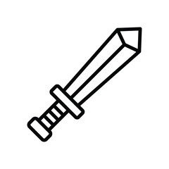 sword icon vector design template simple and clean