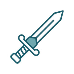 sword icon vector design template simple and clean