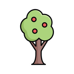 tree icon vector design template simple and clean