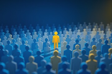 Conceptual Representation of Individuality in a Crowd - Standing Out Among Many