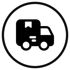 Editable delivery truck vector icon. Shipping, delivery, e-commerce, transport, logistics. Part of a big icon set family. Perfect for web and app interfaces, presentations, infographics, etc