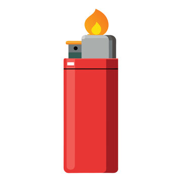 recommend clip art: Cigarette lighter vector illustration isolated on a white background
