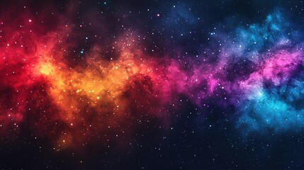 Fototapeta premium Cosmic Nebula: A Symphony of Colors