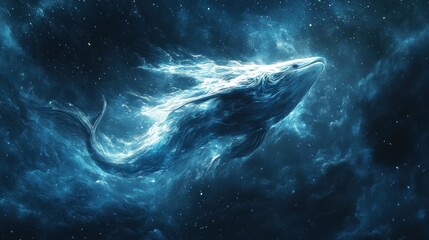 Fototapeta premium Celestial Whale