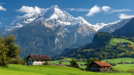 Fototapeta premium a mountain covered with snow