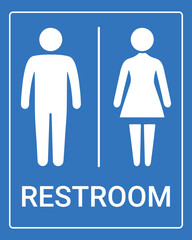 Restroom Sign Icons | Universal Toilet and Accessibility Symbol Set