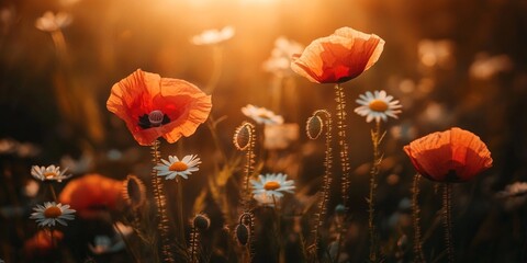 poppies in the field