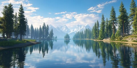 reflection in the lake