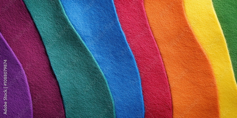 Aufkleber Abstract colored felt background texture. Texture and background for design purposes.