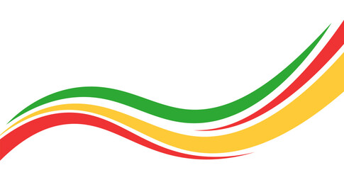 Abstract rainbow wave line border card header design vector