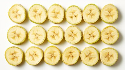 Sliced Avocado Halves on White Background