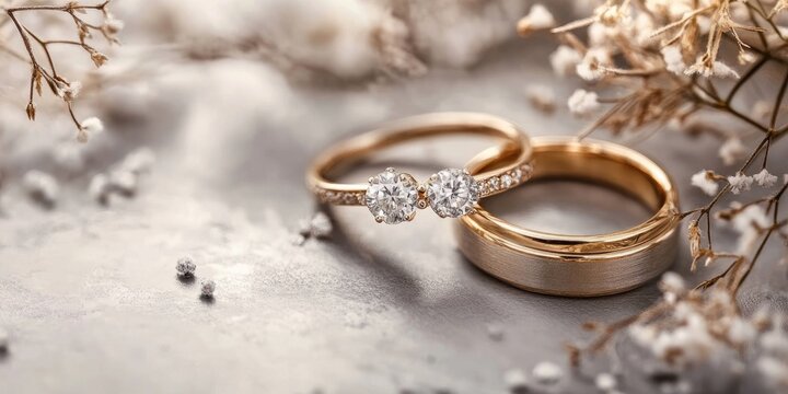 Save the Date Invitation featuring Wedding Rings