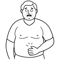 man suffer from diabetes finge