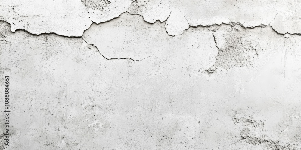 Poster grunge concrete cement wall with cracks or a distressed white backdrop of natural cement or aged sto