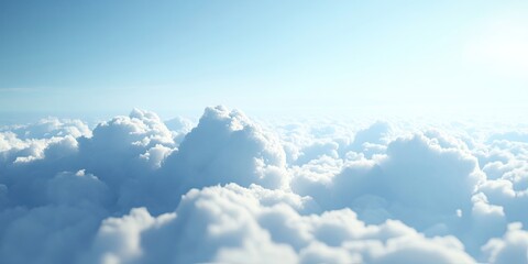 Fototapeta premium A section of the sky captured while in the clouds, defocused.