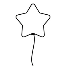 シンプルでかわいい星の形の風船