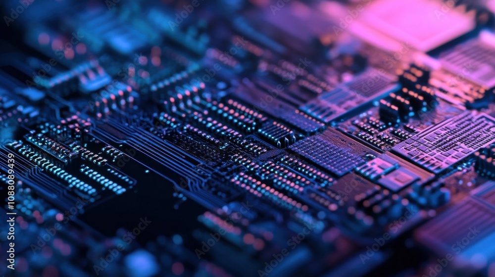 Leinwandbilder A detailed close-up of a microLED display pixel array demonstrating high brightness and pixel density, MicroLED display technology style, photo of