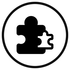 Editable puzzle game, puzzle pieces vector icon. Video game, game elements. Part of a big icon set family. Perfect for web and app interfaces, presentations, infographics, etc