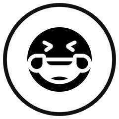 Editable laughing-out-loud expression emoticon vector icon. Part of a big icon set family. Part of a big icon set family. Perfect for web and app interfaces, presentations, infographics, etc