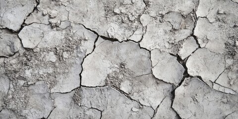 cracked cement with a gray surface layer serving as a background for design