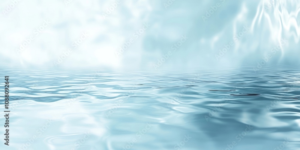 Leinwandbilder water background texture featuring reflection and blank space for copy or text.