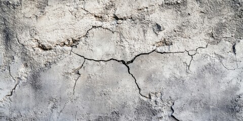 Obraz premium Texture of an aged, cracked concrete wall. Coarse gray concrete surface. Ideal for background and design. Close-up view.