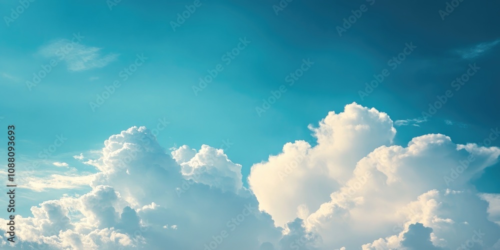 Poster sky and clouds as the backdrop