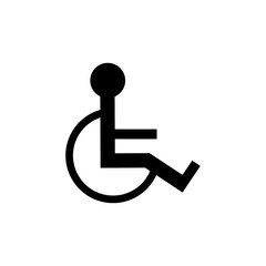 Person Using a Wheelchair Vector