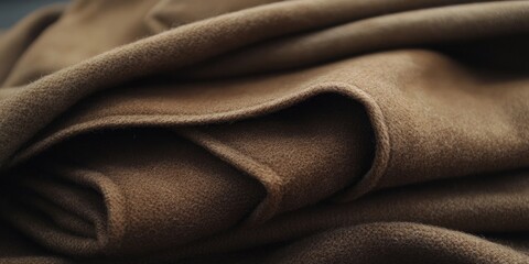 Fototapeta premium folded fabric for a brown jacket