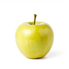 green granny smith apple Isolated On a White Background