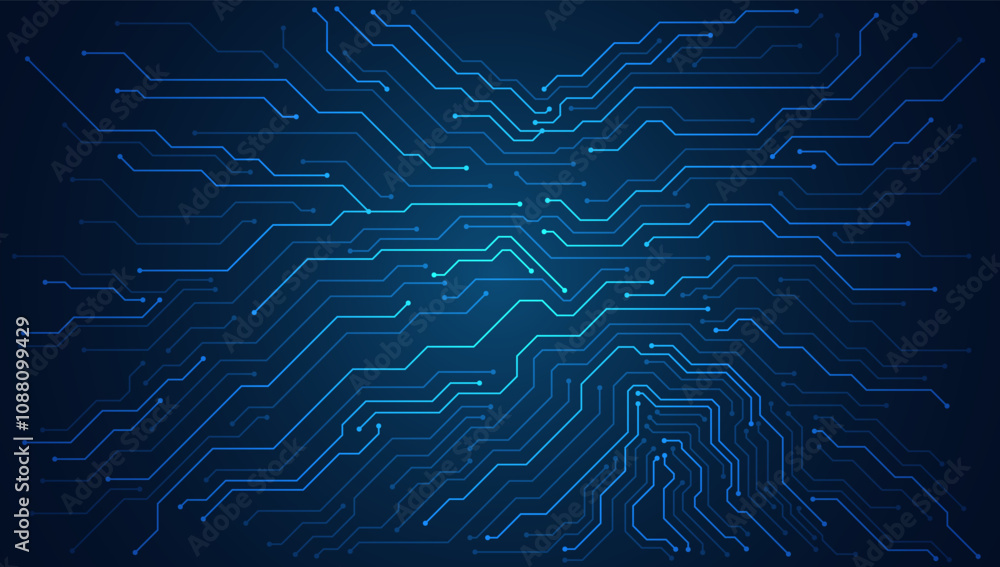 Poster circuit board. technology background. central computer processors cpu concept. motherboard digital c