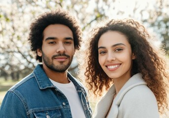 Fototapeta premium Happy Couple in Springtime