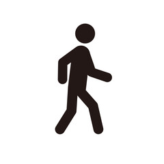 歩く人のピクトグラムアイコン