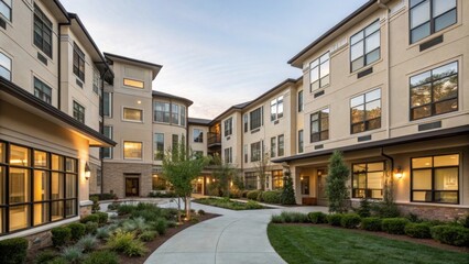 Multifamily Units A photo of two attached residential buildings showcasing the concept of multifamily housing for rental purposes.