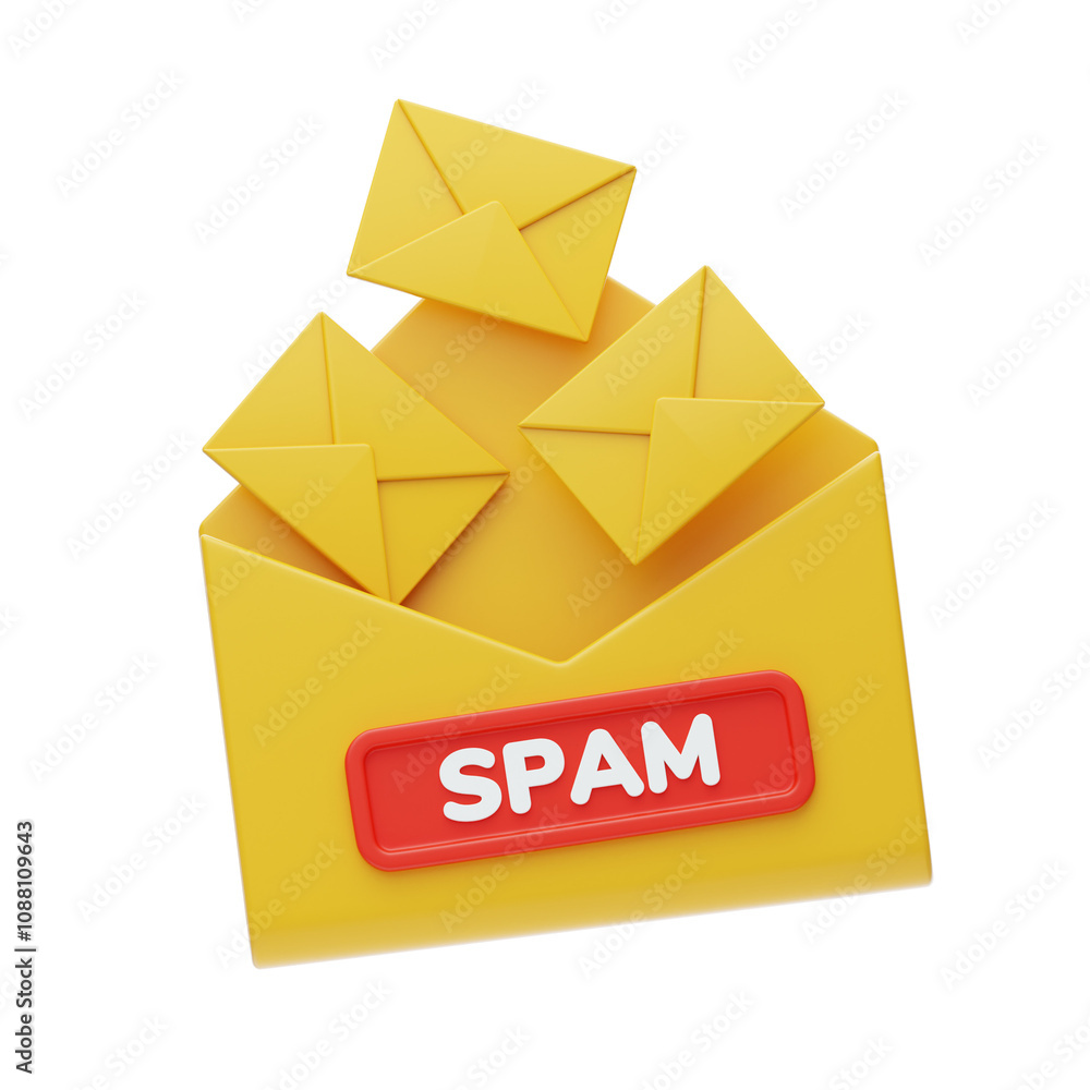 Poster 3d spam email overflow