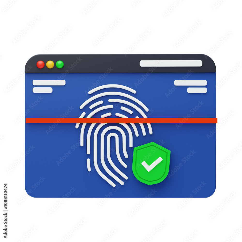 Poster 3d fingerprint authentication security