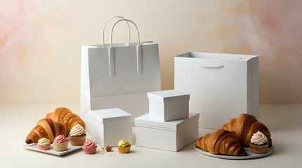 Bakery Package Mockup Scene