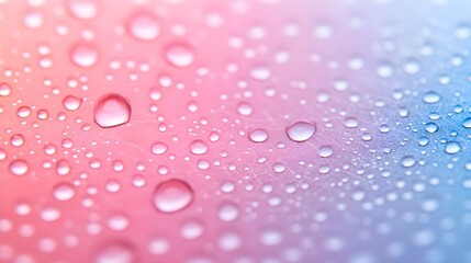 Water Drops Pink Blue Gradient