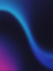 Fototapeta premium Cyberpunk Abstract Background with Electric Blue Wave, Navy, Magenta Gradients, Grainy Texture, Neon Glow for Web Design, UI, Digital Art, and Branding