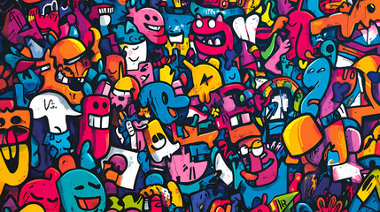 Fototapeta premium graffiti on wall