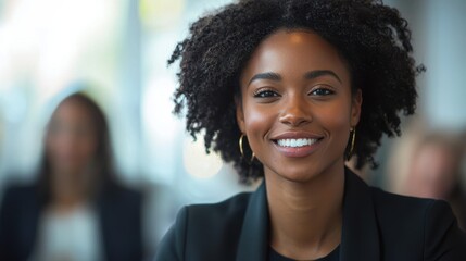 Professional business meeting smiles corporate office portrait image bright environment close-up view confidence and teamwork