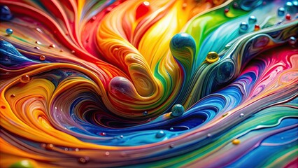 Colorful gel painting splashing with sharp focus, colorful, gel, painting, splashing, sharp focus, vibrant, abstract