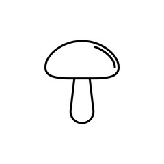 Mushroom thin line vector icon