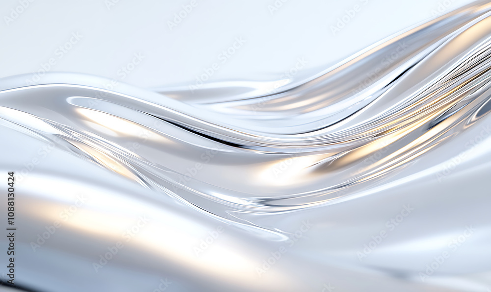 Wall mural abstract wavw background-generative ai