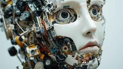 Fototapeta premium Mechanical Face