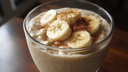 Creamy Oatmeal with Banana and Cinnamon