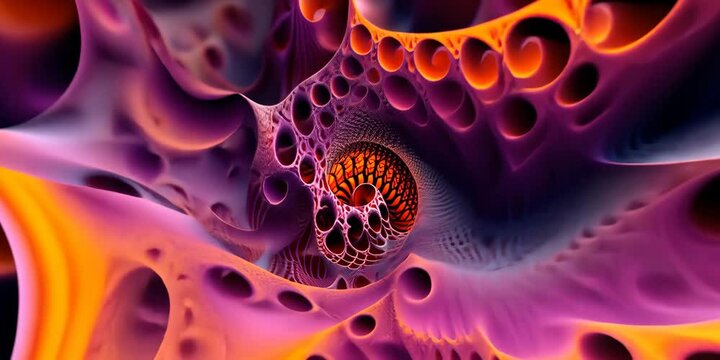 Intricate fractal patterns, 4K Video